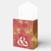 Vet Elegant Gold Pink Magenta Custom Weddena Bedankdoosjes (Geopend)