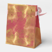 Vet Elegant Gold Pink Magenta Custom Weddena Bedankdoosjes (Achterkant)