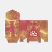 Vet Elegant Gold Pink Magenta Custom Weddena Bedankdoosjes (Uitgevouwen)