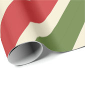 Vet  Elegant Kerst Candy Cane Cadeaupapier (Rol Hoek)