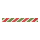 Vet  Elegant Kerst Candy Cane Satijnen Lint (Voorkant)