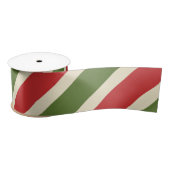 Vet  Elegant Kerst Candy Cane Satijnen Lint (Spoel)