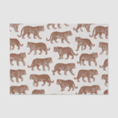 Vet Elegant Mahogany Wit Classic Tiger Tissuepapier (Voorkant)