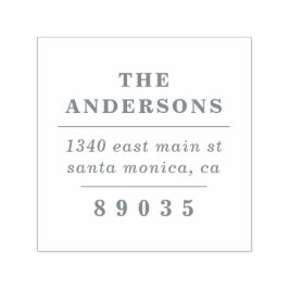 Vet Elegant minimalistisch retouradres Zelfinktende Stempel