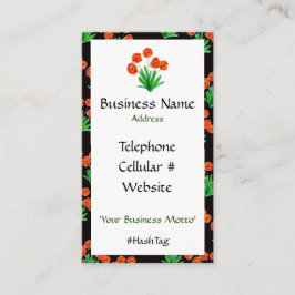 Vet en  bloemig Visitekaartje