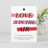 Vet en Bright Moderne Partij Valentijnsdag Kaart (Staand voorkant)