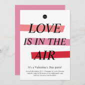 Vet en Bright Moderne Partij Valentijnsdag Kaart (Voorkant / Achterkant)