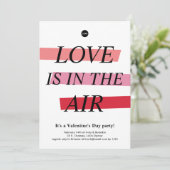 Vet en Bright Valentijnsdag partijuitnodiging Kaart (Staand voorkant)