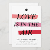 Vet en Bright Valentijnsdag partijuitnodiging Kaart (Voorkant / Achterkant)