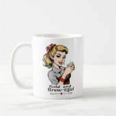 Vet en brouwbaar Sassy Retro Koffiemok (Links)