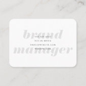 Vet en cursief Abstract grafisch Paars Visitekaartje (Achterkant)