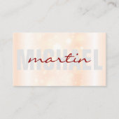 Vet en Cursief | Glitter Achtergrond Visitekaartje (Voorkant)