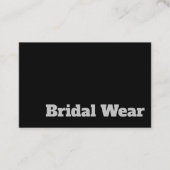 Vet en duidelijk briden en bridal Draag design Visitekaartje (Voorkant)