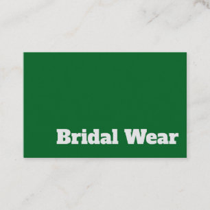 Vet en duidelijk briden en bridal Draag design Visitekaartje