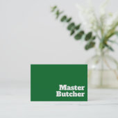 Vet en duidelijk Butcher-ontwerp Visitekaartje (Staand voorkant)