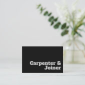 Vet en duidelijk Carpenter- en Joiner-ontwerp Visitekaartje (Staand voorkant)