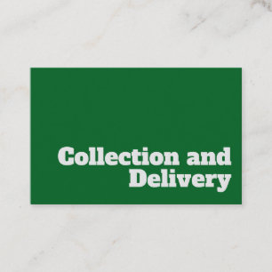 Vet en duidelijk Collectie- en leveringskoerieront Visitekaartje