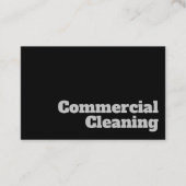 Vet en duidelijk commercieel reinigingsontwerp visitekaartje (Voorkant)