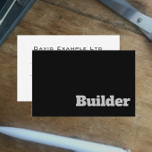 Vet en duidelijk ontwerp Algemene bouwer Visitekaartje