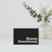 Vet en duidelijk ontwerp - Beauty Consultancy Visitekaartje (Staand voorkant)