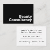 Vet en duidelijk ontwerp - Beauty Consultancy Visitekaartje (Voorkant / Achterkant)