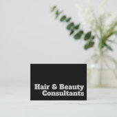 Vet en duidelijk ontwerp - Haar & schoonheidsconsu Visitekaartje (Staand voorkant)