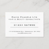 Vet en duidelijk ontwerp - Haar & schoonheidsconsu Visitekaartje (Achterkant)
