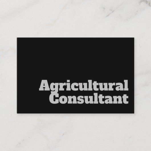 Vet en duidelijk ontwerp - landbouwconsultant visitekaartje (Voorkant)