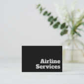 Vet en duidelijk ontwerp - Luchtvaartdiensten Visitekaartje (Staand voorkant)