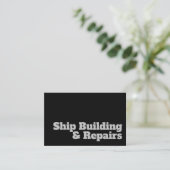 Vet en duidelijk ontwerp - Scheepsbouw en -reparat Visitekaartje (Staand voorkant)