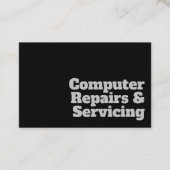 Vet en duidelijk ontwerp voor computerreparaties e visitekaartje (Voorkant)