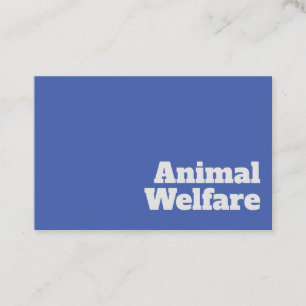 Vet en duidelijk ontwerp voor dierenwelzijn visitekaartje