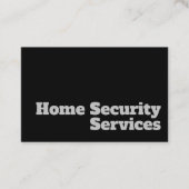 Vet en duidelijk ontwerp voor thuisbeveiligingsser visitekaartje (Voorkant)