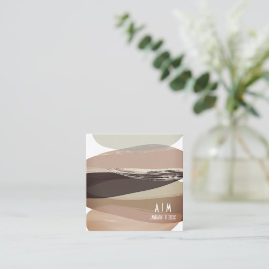 Vet en Edgy Donkerbruin Huwelijk QR Code Informatiekaartje (Staand voorkant)