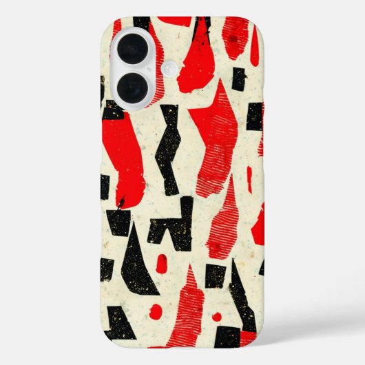 Vet en Edgy: een dynamisch Abstract patroon Case-Mate iPhone Case (Achterkant)