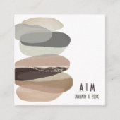 Vet en Edgy Olijf Groen Bruiloft QR Code Informatiekaartje (Voorkant)