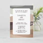 Vet en Edgy Olive Groen Bruiloft Kaart (Staand voorkant)