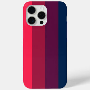 Vet en elegant patroon in tinten rood, paars iPhone 15 pro max hoesje
