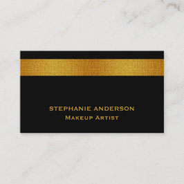 Vet en elegante zwarte gouden stripper Makeup Visitekaartje