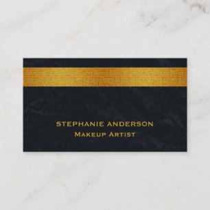Vet en elegante zwarte gouden stripper Makeup Visitekaartje