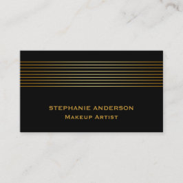 Vet en elegante zwarte gouden stripper Makeup Visitekaartje