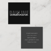 Vet en Fancy Vierkante Visitekaartje (Voorkant / Achterkant)