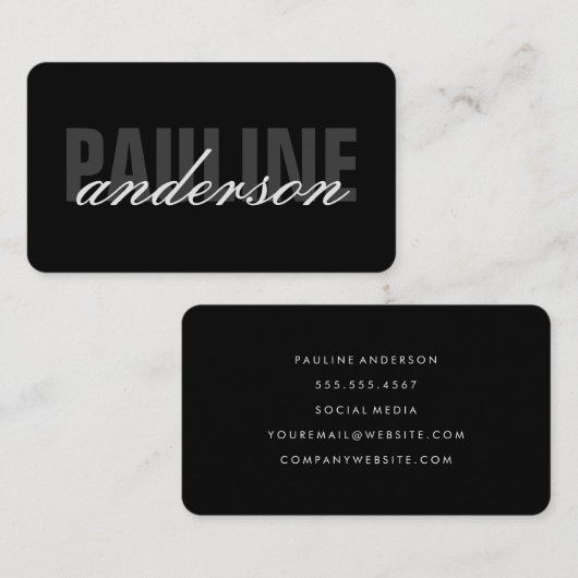 Vet en Fancy Visitekaartje (Voorkant / Achterkant)