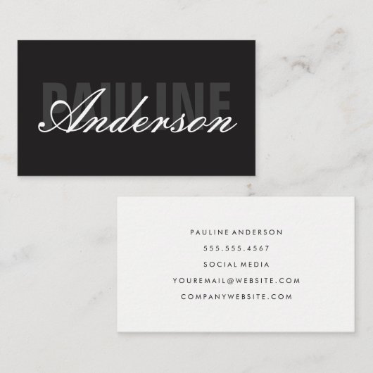 Vet en Fancy Visitekaartje (Voorkant / Achterkant)