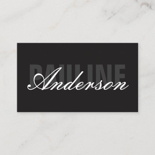 Vet en Fancy Visitekaartje (Voorkant)