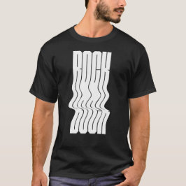 Vet en golvend rotslogo t-shirt
