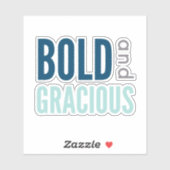 Vet en Gracieus Blauw Vinyl Sticker (Vel)