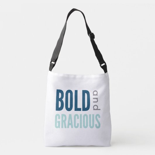 Vet en Gracieus Blue Crossbody Bag Crossbody Tas (Achterkant)