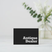 Vet en helder Antiek Dealers Design Visitekaartje (Staand voorkant)