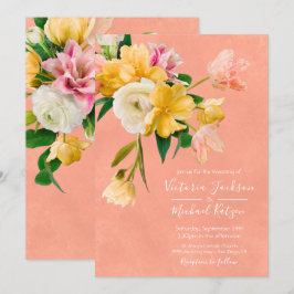 Vet en helder Bloemen Bloemen Bloemen Huwelijksuit Kaart